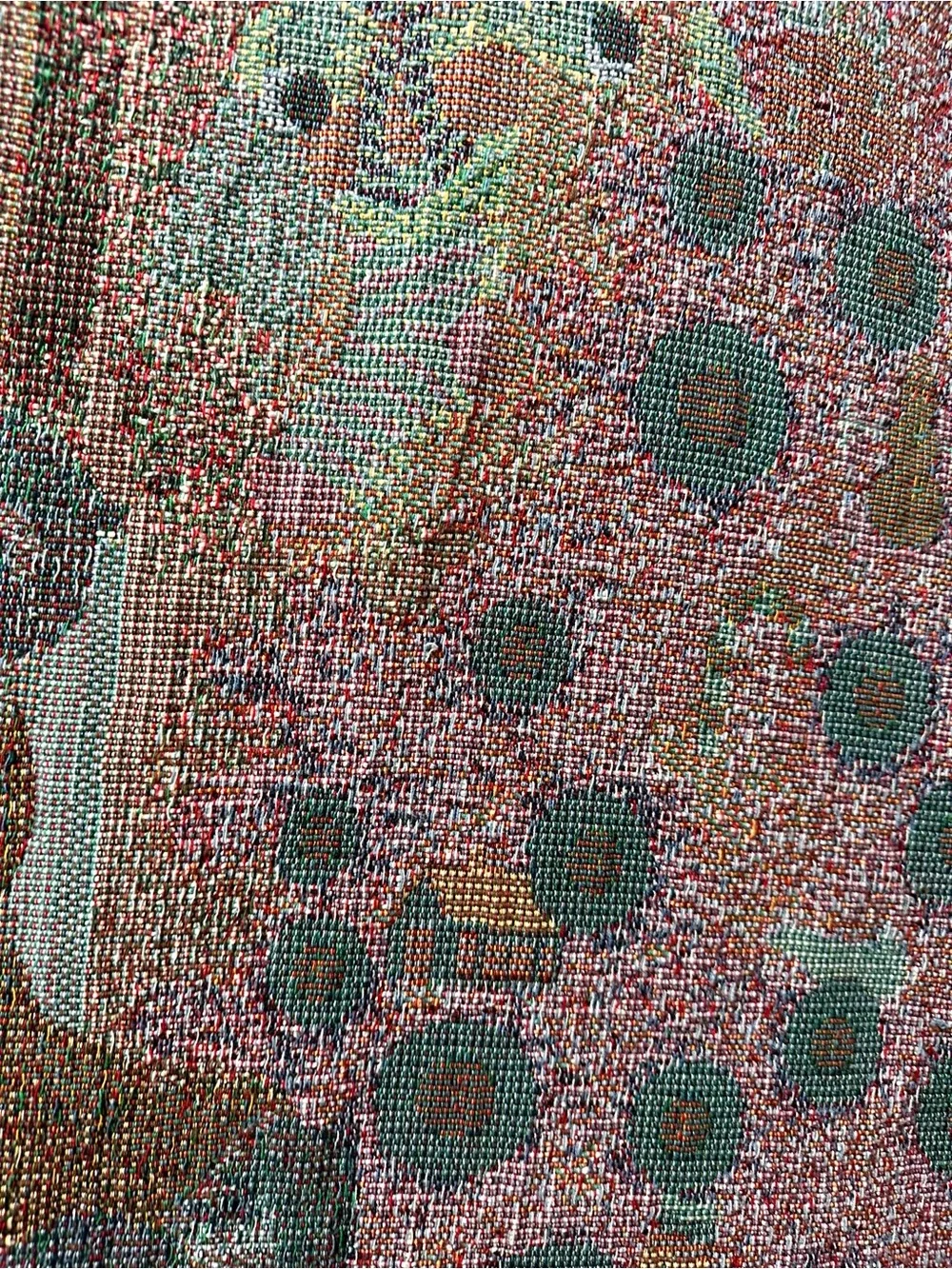 Vintage Hallmark Christmas Bears Woven Cotton Christmas Bears Tapestry